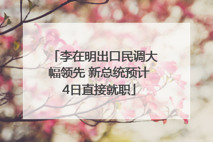 李在明出口民调大幅领先 新总统预计4日直接就职