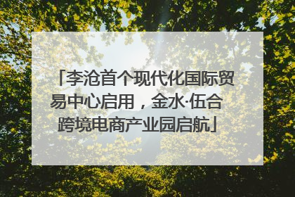 李沧首个现代化国际贸易中心启用，金水·伍合跨境电商产业园启航