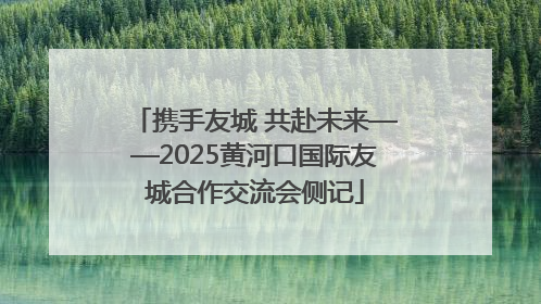 携手友城 共赴未来——2025黄河口国际友城合作交流会侧记