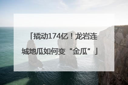 撬动174亿！龙岩连城地瓜如何变“金瓜”
