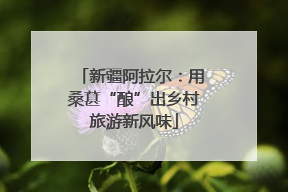 新疆阿拉尔：用桑葚“酿”出乡村旅游新风味