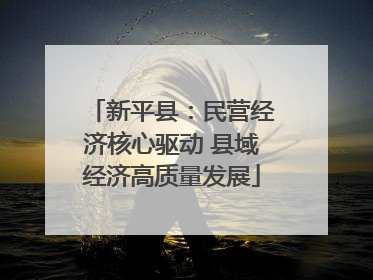 新平县：民营经济核心驱动 县域经济高质量发展