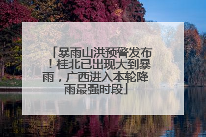 暴雨山洪预警发布！桂北已出现大到暴雨，广西进入本轮降雨最强时段