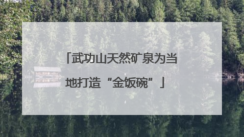 武功山天然矿泉为当地打造“金饭碗”