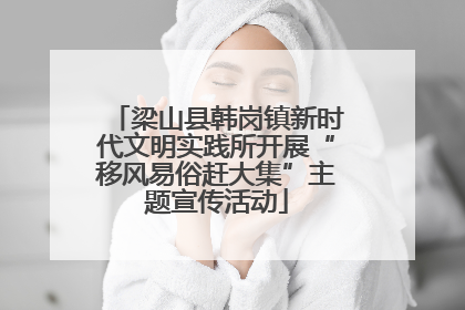 梁山县韩岗镇新时代文明实践所开展“移风易俗赶大集”主题宣传活动