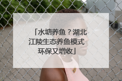 水塘养鱼？湖北江陵生态养鱼模式环保又增收