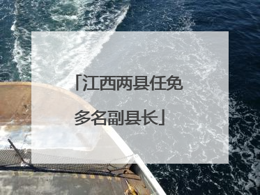 江西两县任免多名副县长