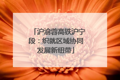 沪渝蓉高铁沪宁段：织就区域协同发展新纽带