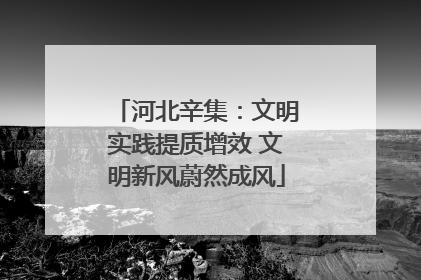 河北辛集：文明实践提质增效 文明新风蔚然成风