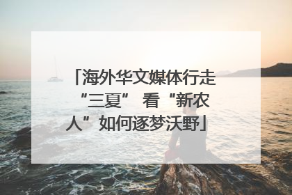海外华文媒体行走“三夏” 看“新农人”如何逐梦沃野
