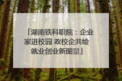 湖南铁科职院：企业家进校园 政校企共绘就业创业新图景