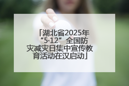 湖北省2025年“5·12”全国防灾减灾日集中宣传教育活动在汉启动