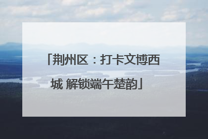 荆州区：打卡文博西城 解锁端午楚韵