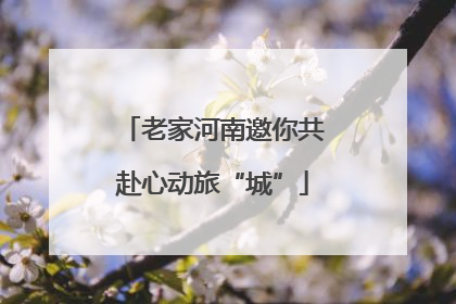老家河南邀你共赴心动旅“城”