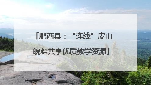 肥西县：“连线”皮山 皖疆共享优质教学资源