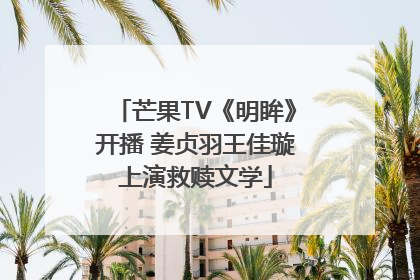 芒果TV《明眸》开播 姜贞羽王佳璇上演救赎文学