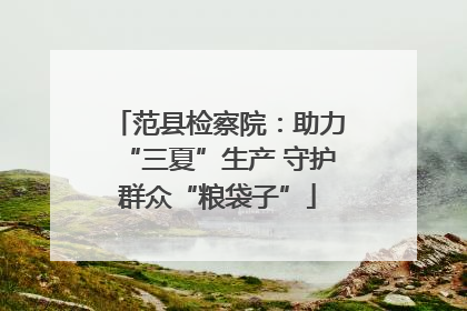 范县检察院：助力“三夏”生产 守护群众“粮袋子”