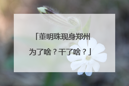 董明珠现身郑州 为了啥？干了啥？