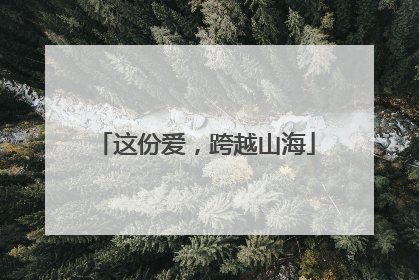 这份爱，跨越山海
