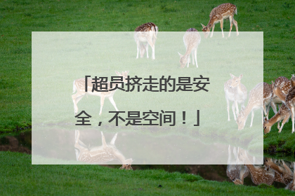 超员挤走的是安全，不是空间！