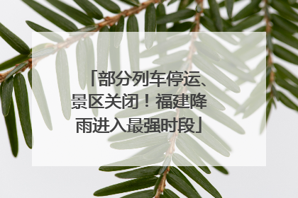 部分列车停运、景区关闭！福建降雨进入最强时段