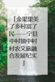 金果果美了乡村富了民——宁县中村镇中村村农文旅融合发展纪实