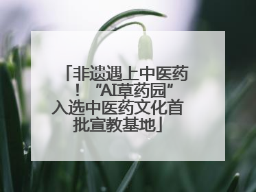 非遗遇上中医药！“AI草药园”入选中医药文化首批宣教基地
