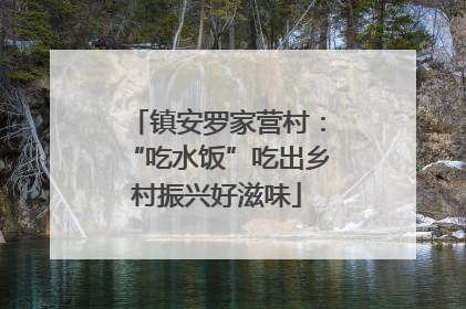 镇安罗家营村：“吃水饭”吃出乡村振兴好滋味