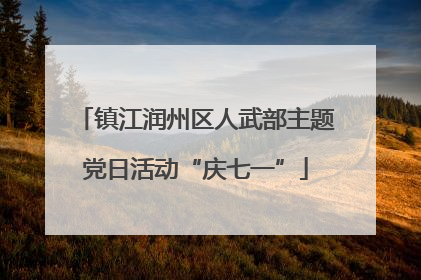 镇江润州区人武部主题党日活动“庆七一”