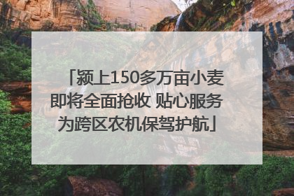 颍上150多万亩小麦即将全面抢收 贴心服务为跨区农机保驾护航