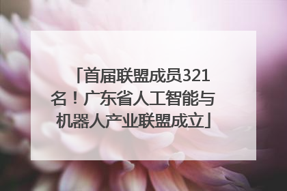 首届联盟成员321名！广东省人工智能与机器人产业联盟成立