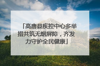 高唐县疾控中心多举措共筑无烟屏障，齐发力守护全民健康