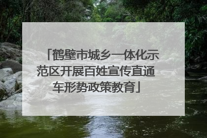 鹤壁市城乡一体化示范区开展百姓宣传直通车形势政策教育