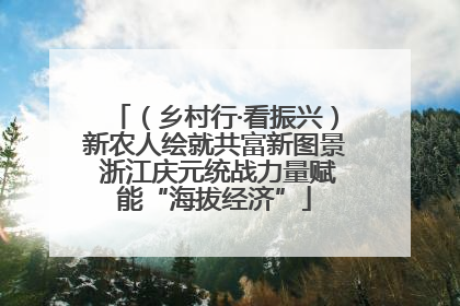 （乡村行·看振兴）新农人绘就共富新图景 浙江庆元统战力量赋能“海拔经济”
