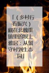 （乡村行·看振兴）藏在北魏重镇里的坝上雅居：从留守村到生态园