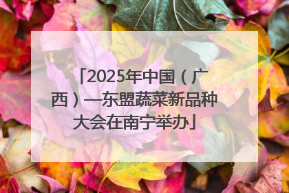 2025年中国（广西）—东盟蔬菜新品种大会在南宁举办