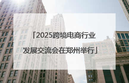 2025跨境电商行业发展交流会在郑州举行