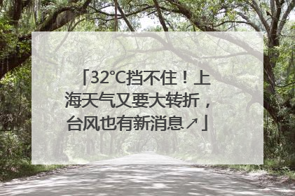 32℃挡不住！上海天气又要大转折，台风也有新消息↗