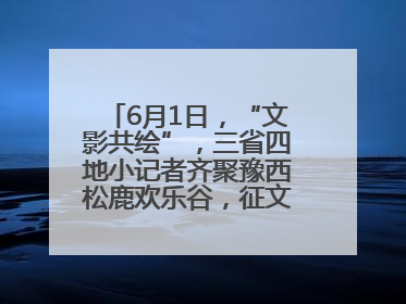 6月1日，“文影共绘”，三省四地小记者齐聚豫西松鹿欢乐谷，征文暨短视频大赛精彩启幕！