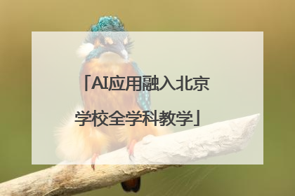 AI应用融入北京学校全学科教学