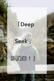DeepSeek，新消息！