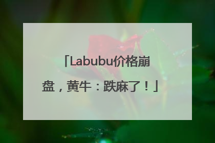 Labubu价格崩盘，黄牛：跌麻了！